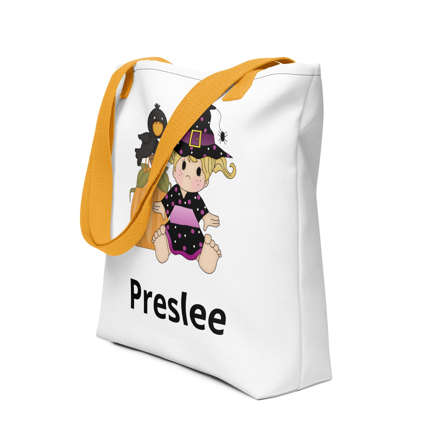 Personalized Halloween Tote Bag Little Witch